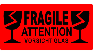 Étiquette de signalisation - FRAGILE